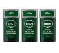 Brut Original Anti-Perspirant Deodorant Stick XL Format 75ml 48H Protection 0% Alcohol Long Lasting Fresh Classic Men’s Deodorant Pack of 3