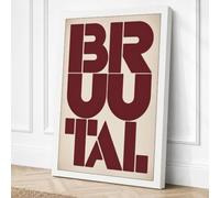 Brutal Architecture Canvas Wall Art Print 24x16 Inch (61 x 41 cm)