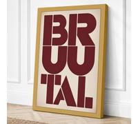 Brutal Architecture Canvas Wall Art Print 36x24 Inch (91 x 61 cm)