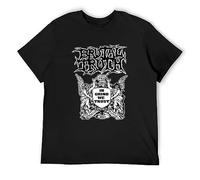 Brutal Truth in Grind We Trust Extreme Metal Band Grind Core Mens Outdoor Graphic T-Shirt Black L