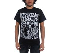 Brutal Truth - Mens Religion T-Shirt in Black, Large, Black
