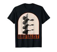 Brutalist Architecture | Concrete Stairway Modern Art T-Shirt