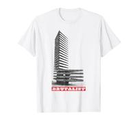 Brutalist Architecture Design / Raw Concrete Tower 60s Style T-Shirt