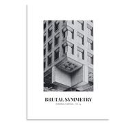 Brutalist Architecture Poster - Brutal Symmetry | Industrial Office Decor & Photography Print - A3