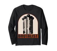 Brutalist Architecture | Torres Blancas Building Design Long Sleeve T-Shirt