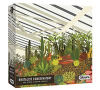 Brutalist Conservatory | 500 Piece Jigsaw Puzzle | Barbican Gardens Puzzle | Sustainable Jigsaw Puzzle for Adults | Premium 100% Recycled Board | Great Gift for Adults | Gibsons Games