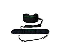 Brute Belt - The Ultimate Nylon Dip, Pull-Up and Squat Belt for Strength Training (Black, Large)