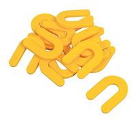 Brutus 99802BR Pail of 100 Horseshoe Shim Tile Spacers, 3/16-Inch, Yellow, Sq Ft