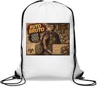 Brutus and the Ides of March Gym Sack Casual Drawstring Bag White