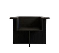Brutus Armchair Coffee Black/Oak