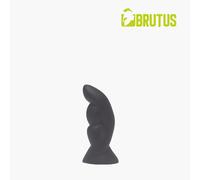 BRUTUS Bum Buddy Vulcan S M L XL XXL Butt Plug Black Silicone Prostate Massager