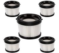 BRUVISH Filters (5 Pieces) for DEWALT DCV501HB 20V Cordless Handheld Vacuum, HEPA Filters Kit, Replacement Filter Parts, 5 Filters, Compared to Part # DCV5011H