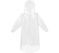 Bruvoalon 6 & 20 Pack Disposable Rain Ponchos for Adults/Youth, Waterproof PE Raincoats with Drawstring, Camping/Emergency, Clear, 6 Pack