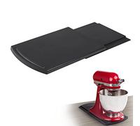 Bruvoalon Handy Sliding Tray for Coffee Maker, Kitchen Appliance Moving Caddy, Countertop Storage Mat with Smooth Rolling Wheels Compatible with KitchenAid Blender (1 Pack)