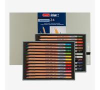 Bruynzeel Design Professional Watercolor Pencils Set of 24 + Brush | Water-Soluble Artists Pencils for Drawing, Coloring & Painting
