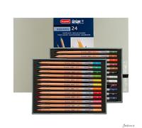Bruynzeel Design Aquarel Pencils Wood Box 24 Assorted Colours Watercolour Art
