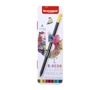 Bruynzeel Expression Colour Pencils 6-Piece Set in Tin, Neon