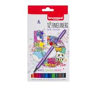 Bruynzeel Fineliner Brush Pens 12-Piece Set