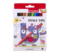 Bruynzeel Kids Felt-Tip Colour Pens 12-Piece Set (US IMPORT)