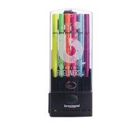 Bruynzeel Pastel + Neon Shades Fineliner Brush Pens 12-Piece Set