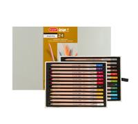 Bruynzeel Design Professional Pastel Pencil Set of 24 Colors in Box | Artists Pencils for Drawing, Sketching & Coloring