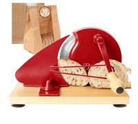 Brvclon Manual Bread Slicer for Homemade Sourdough Bread, Adjustable Thickness, Even Slicing, Crank with Scale Line and Suction Cup, Sharp Blade, Suitable for the