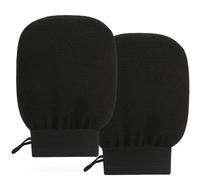 Brvlsoc 2-Pack Hemp Bath Gloves - Natural Shower Mitts for Body Scrub, Gentle Exfoliating Washcloth Mittens for Men & Women Skincare