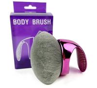 Brvlsoc Blend & Blur Body Kabuki Brush - Self Tanner & Body Makeup Brush for Foundation, Bronzer & Leg Coverage, Vegan Charcoal-Infused Bristles, Streak-Free Finish