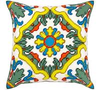 Brvsk Celtic Motifs. Spring. Needlepoint Kit w/Printed Tapestry Canvas (40 × 40 cm) - Needlepoint Cushion Kit for Creative Home Décor - Needlework Kit for Adult Beginners