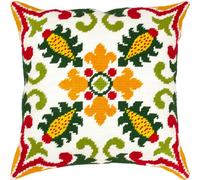 Brvsk Celtic Motifs. Summer. Stamped Cross-Stitch Kit w/Printed Tapestry Canvas (40 × 40 cm) - Stamped Cross-Stitch Cushion Kit for Creative Home Décor - Needlework Kit for Adult Beginners