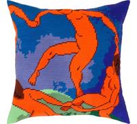 Brvsk Dance. Embroidery Kit w/Printed Tapestry Canvas (40 × 40 cm) - Embroidery Cushion Kit for Creative Home Décor - Needlework Kit for Adult Beginners