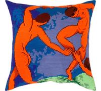 Brvsk Dance. Needlepoint Kit w/Printed Tapestry Canvas (40 × 40 cm) - Needlepoint Cushion Kit for Creative Home Décor - Needlework Kit for Adult Beginners