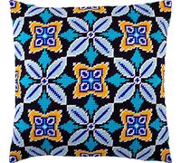 Brvsk Morocco. Needlepoint Kit w/Printed Tapestry Canvas (40 × 40 cm) - Needlepoint Cushion Kit for Creative Home Décor - Needlework Kit for Adult Beginners