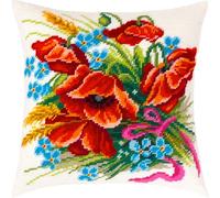 Brvsk Summer Memories. Needlepoint Kit w/Printed Tapestry Canvas (40 × 40 cm) - Needlepoint Kit for Creative Cushion and Home Décor - Needlework Kit for Adult Beginners