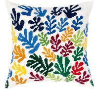 Brvsk The Sheaf. Embroidery Kit w/Printed Tapestry Canvas (40 × 40 cm) - Embroidery Cushion Kit for Creative Home Décor - Needlework Kit for Adult Beginners