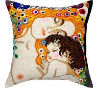 Brvsk The Three Ages of Woman. Stamped Cross-Stitch Kit w/Printed Tapestry Canvas (40 × 40 cm) - Stamped Cross-Stitch Cushion Kit for Creative Home Décor - Needlework Kit for Adult Beginners