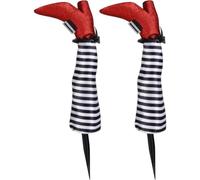 Brxmpn 1 Pair Halloween Witch Legs Decoration the Evil Witch Laps of the East Upside Down Enchantress Legs Evil Sorceress Props Garden Decoration Props