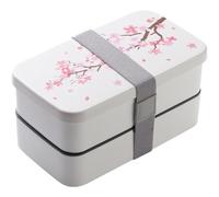 Brxmpn 2-layer Japanese with Compartments Leakproof Bento Box Food Storage Container for Restaurant Home Office School Camping