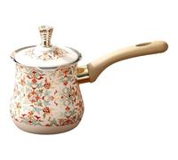 Brxmpn Arabic Coffee Pot with Lid and Handle Vintage Coffee Kettle Chocolate Melting Pot for Home Kitchen Restaurant and Hotel