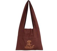 Brxmpn Buddhist Monk Bag Embroidery Oneshoulder Bag Meditation Monk Bag Large Capacity Buddhist Tote Bag Handbag