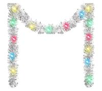 Brxmpn Christmas led Garland Festival Hanging Tinsel Christmas Tree Decoration for Xmas Holiday Indoor Outdoor Party Accessories