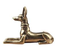 Brxmpn Egyptian Pharaoh Hound Statue Anu og in Sitting Pose Statue Vintage Art Statue for Home Office Cafe Bookshelf Decoration