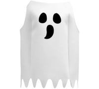 Brxmpn Halloween Spooky Ghost Outfits One-piece White Poncho Soft Ghost Full-body Specter Suit for Adults Kids