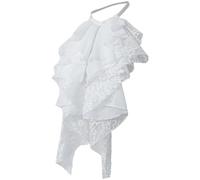 Brxmpn Lace Jabot Necktie Elegant Ruffle Necktie Multilayered Lace Collar for Women Outfits Cosplay Costume Fancy Dress Accessory