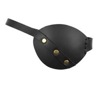 Brxmpn Vintage Pirate Eye Patch for Adults - Medieval Steampunk Retro Leather Eyepatch, Single Eye Cover for Halloween Cosplay Viking Costume Accessories