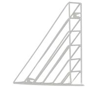 Brxmpn Wall Mounted Magazine Rack Metal Triangle Wall Shelf Book Storage Holder for Office Waiting Room Church Cafe Home Display