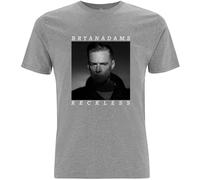 Bryan Adams Men's Reckless Cotton T-Shirt in Grey | Size: XL Bryan Adams Grey XL