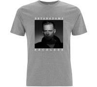 Bryan Adams T Shirt Reckless Logo new Official Mens Grey