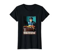 Bryan Ferry Merch | Art Rock & Pop Music Legend | BF1010 T-Shirt, Women, Black, Medium
