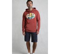 Bryant Front Print Graphic Popover Hoodie Weird Fish Scarlet L